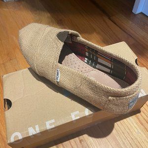 Toms Natural Burlap Shoes
